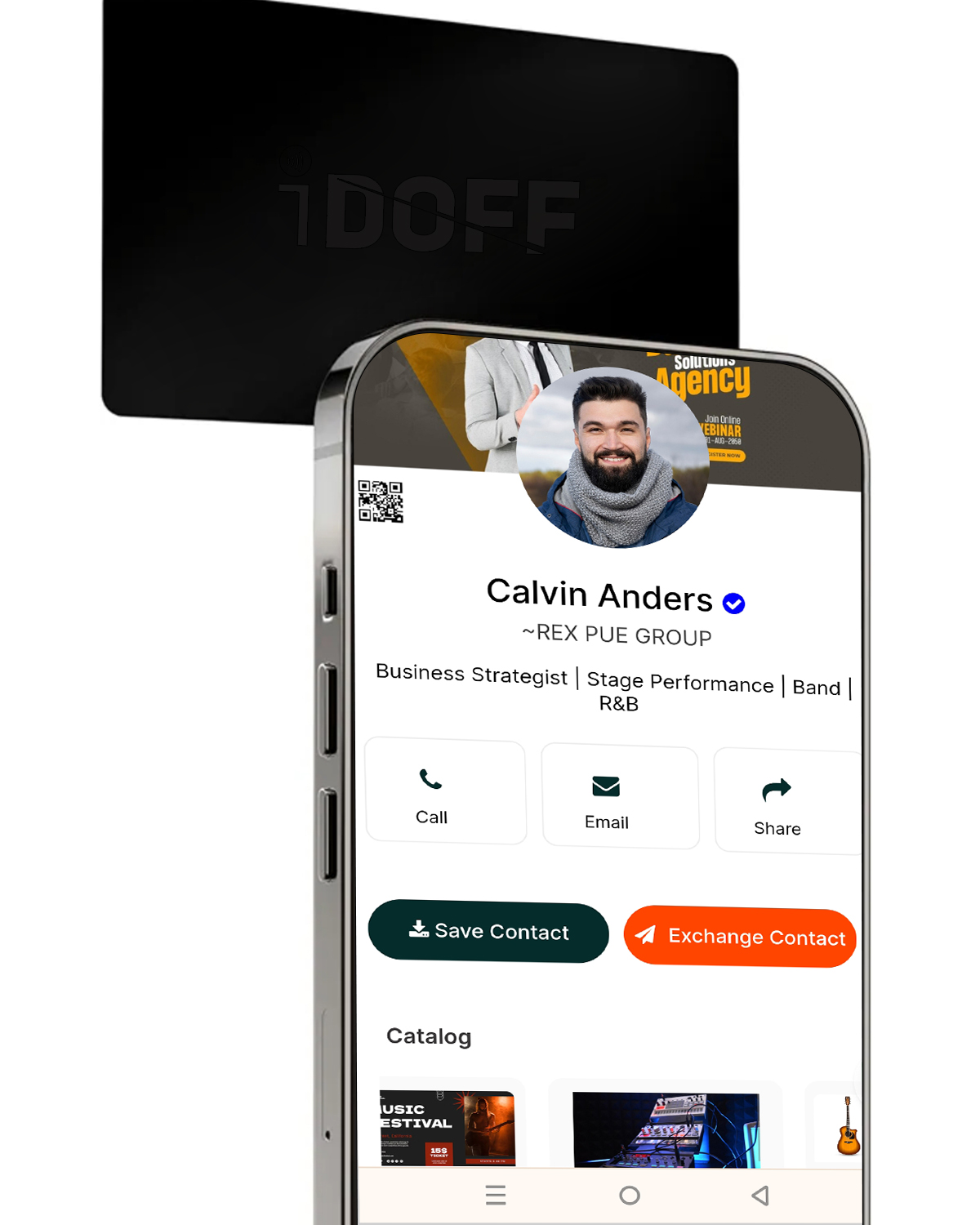 Effortlessly exchange contact
